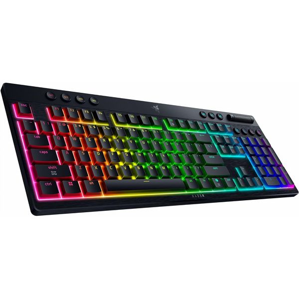 Razer Blackwidow V4 Low-Profile Hyperspeed (Orange Switch) Gaming Keyboard - UK Layout