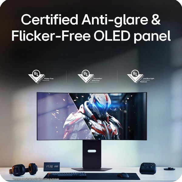 LG UltraGear 34GX900A-B 34-inch Curved OLED QHD 240Hz Gaming Monitor