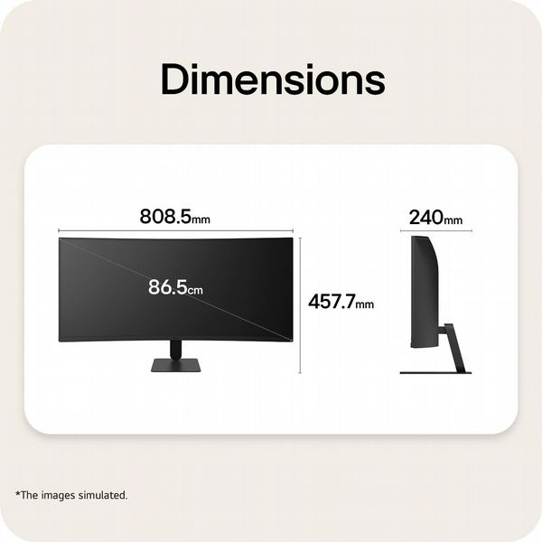 LG UltraWide 34U601B-B 34-inch Curved QHD Monitor