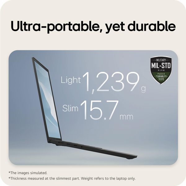 LG gram 16-inch Laptop - 16Z90TL-G.AU75AN
