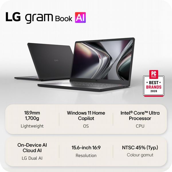 LG gram Book 15.6-inch Laptop - 15U50U-G.AA55AN