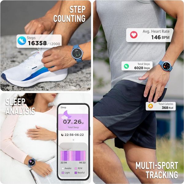 Reflex Active Spectra Amoled Calling Smart Blue Strap Watch
